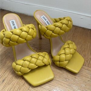 Steve Madden Yellow Braided Women's Heels